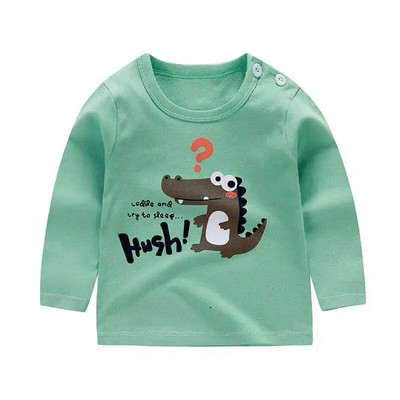 Tricou cu mâneci lungi pentru fete Cămașă cu flori pentru copii Primăvară și iarnă Toamnă Tricou cu mâneci lungi cu desene animate Tricou pentru fete