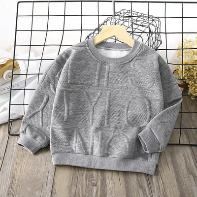 Rozā, zīdaiņu meiteņu džemperi ar garām piedurknēm Rudens apģērbi Modes zīmols Bērnu apģērbi Topi Tīras krāsas Jauki Bērnu Džemperi Kapuči