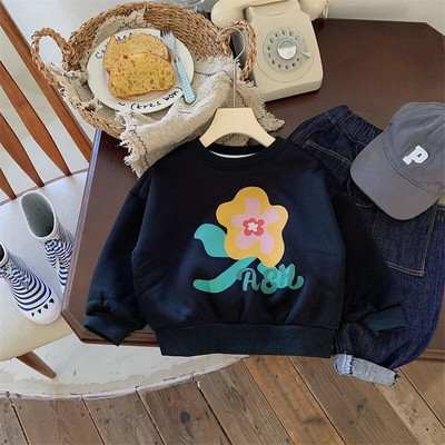 Ziemas bērnu sporta krekli un samta topi bērniem ar garām piedurknēm, džemperi, flīsa, meiteņu krekli, bērnu virsdrēbes