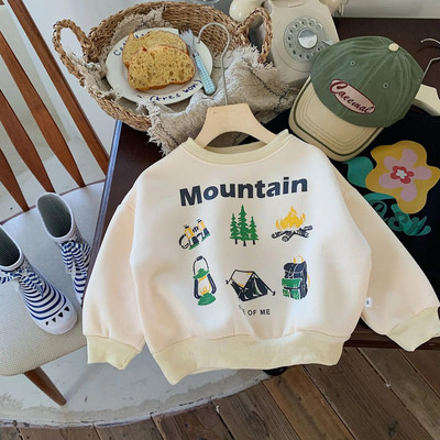 Ziemas bērnu sporta krekli un samta topi bērniem ar garām piedurknēm, džemperi, flīsa, meiteņu krekli, bērnu virsdrēbes