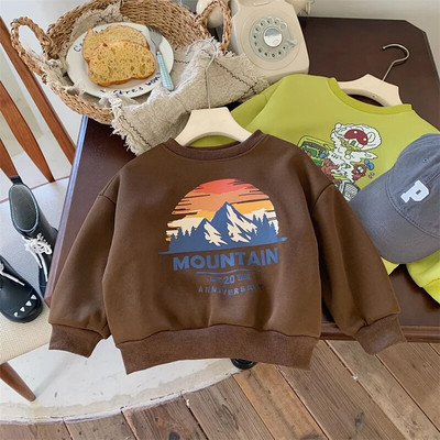 Ziemas bērnu sporta krekli un samta topi bērniem ar garām piedurknēm, džemperi, flīsa, meiteņu krekli, bērnu virsdrēbes