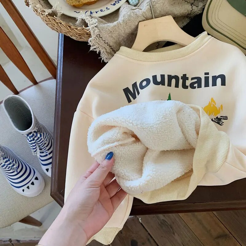 Ziemas bērnu sporta krekli un samta topi bērniem ar garām piedurknēm, džemperi, flīsa, meiteņu krekli, bērnu virsdrēbes