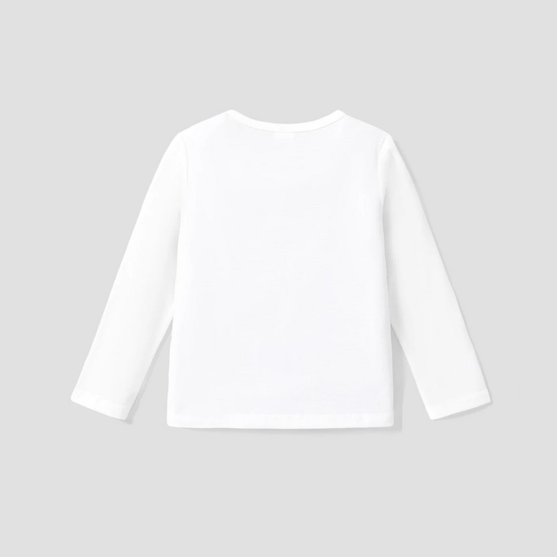 PatPat Kid Girl Giraffe Print pikkade varrukatega valge särk