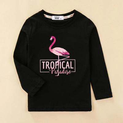 Aimi Lakana Flamingo Djeca nose Majice kratkih rukava za novorođene djevojčice Proljetne majice dugih rukava za djecu