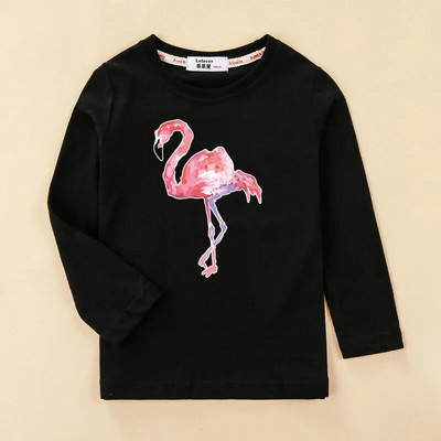 Aimi Lakana Flamingo Djeca nose Majice kratkih rukava za novorođene djevojčice Proljetne majice dugih rukava za djecu