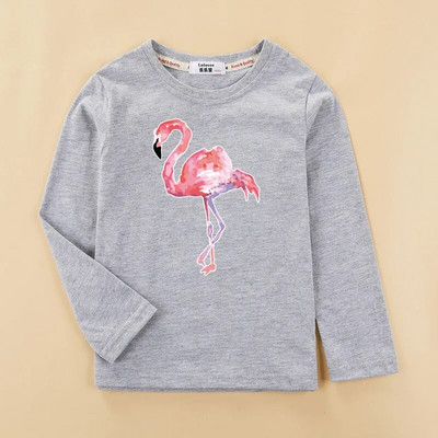 Aimi Lakana Flamingo Djeca nose Majice kratkih rukava za novorođene djevojčice Proljetne majice dugih rukava za djecu