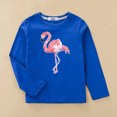 Aimi Lakana Flamingo Djeca nose Majice kratkih rukava za novorođene djevojčice Proljetne majice dugih rukava za djecu