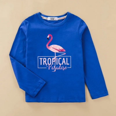 Aimi Lakana Flamingo Djeca nose Majice kratkih rukava za novorođene djevojčice Proljetne majice dugih rukava za djecu