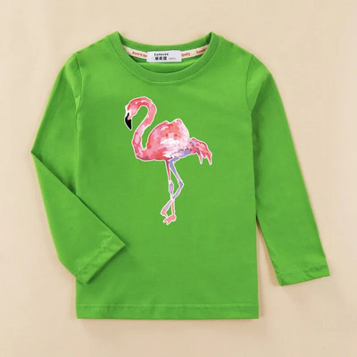 Aimi Lakana Flamingo Djeca nose Majice kratkih rukava za novorođene djevojčice Proljetne majice dugih rukava za djecu