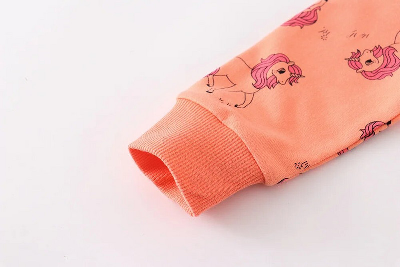 Dukserica dugih rukava za djevojčice, proljeće, pamuk, dječje majice s otisnutim slatkim dinosaurima, donji dio odjeće za dojenčad, 2-7 godina, dukserica, jesen