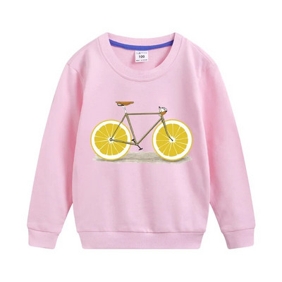 Aimi Lakana pikkade varrukatega särgid, puuviljad, jalgrataste T-särk poisid, tüdrukud, puuvillased topid Naljakad rattariided kevad-sügis T-särgid 3T-14T