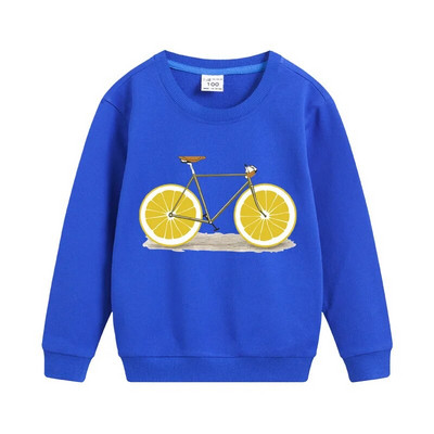 Aimi Lakana pikkade varrukatega särgid, puuviljad, jalgrataste T-särk poisid, tüdrukud, puuvillased topid Naljakad rattariided kevad-sügis T-särgid 3T-14T