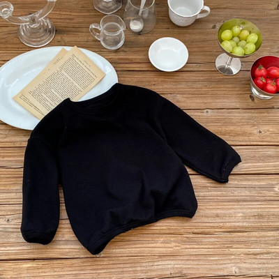 Bērnu apakšveļas krekls Zēniem un meitenēm Rudens Apģērbs Apakškakla T-krekls Bērnu Svītras Garām Piedurknēm Bērnu Apģērbi