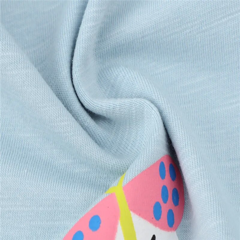 Meiteņu T krekli ar vienradža apdruku Pārdodu rudens pavasara mazuļu bērnu blūze ar garām piedurknēm bērnu kostīms