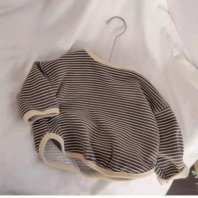 Modni korejski prugasti print Dječja odjeća za bebe Pamučne majice dugih rukava Majice dugih rukava za dječake i djevojčice Jesenski džemperi za bebe