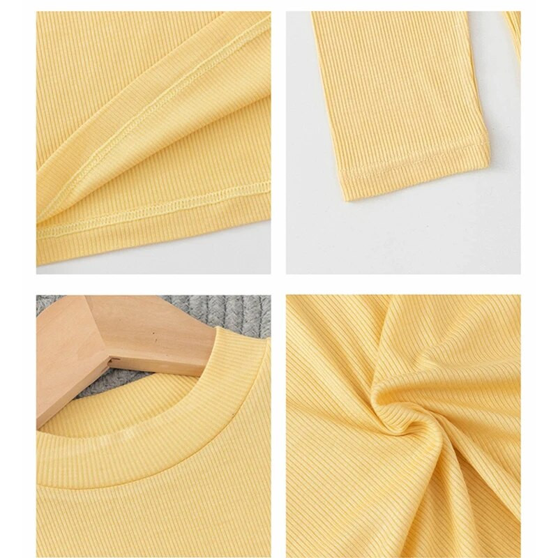 Rudens pavasara kokvilnas bērnu T-krekls Meiteņu T-krekli Garām piedurknēm Balts Krekls Bērnu Topi Zīdaiņu Apģērbi Vienkrāsains krekls