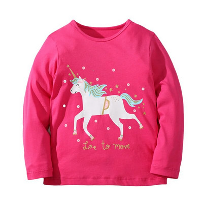 Bērnu pavasara apģērbs ar garām piedurknēm kokvilnas T krekli Meiteņu multfilmas ar zemeņu apdruku Bērnu T-krekli ar ziediem rudens topi