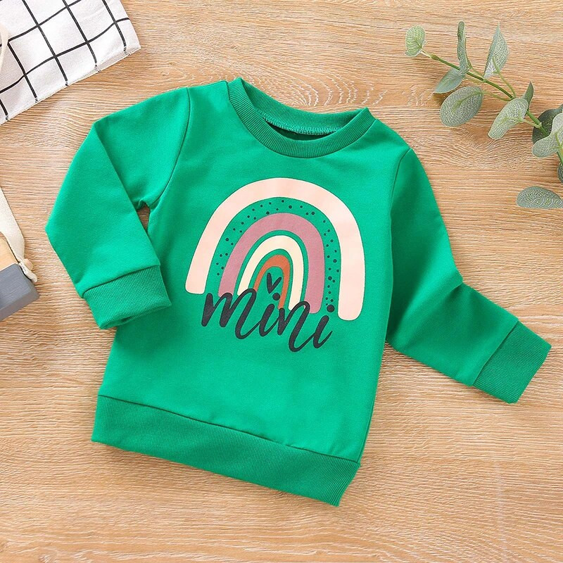 2–6-aastased beebipoiste dressipluus Puuvillane multifilm Mood Tüdrukute Pullover Riided Sügistalv pikkade varrukatega Lapsed Soojad allääred T-särgid