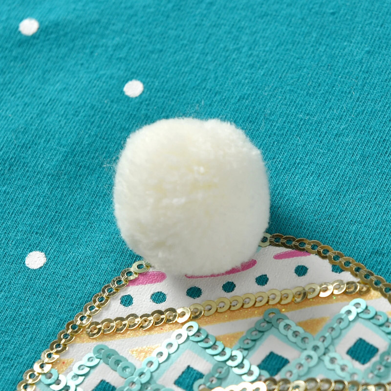 VIKITA Jesenska majica dugih rukava za djevojčice Božićni snjegović Dječja ležerna odjeća Majice za malu djecu Odjeća sa šljokicama Dječja odjeća