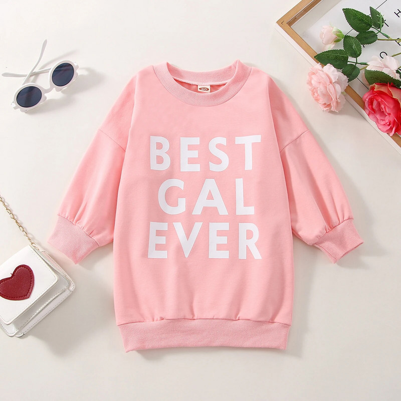 FOCUSNORM 0-5Y Valentinovo za djecu, djevojke, prekrasne majice s kratkim rukavima, Outwar majica s printom dugih rukava