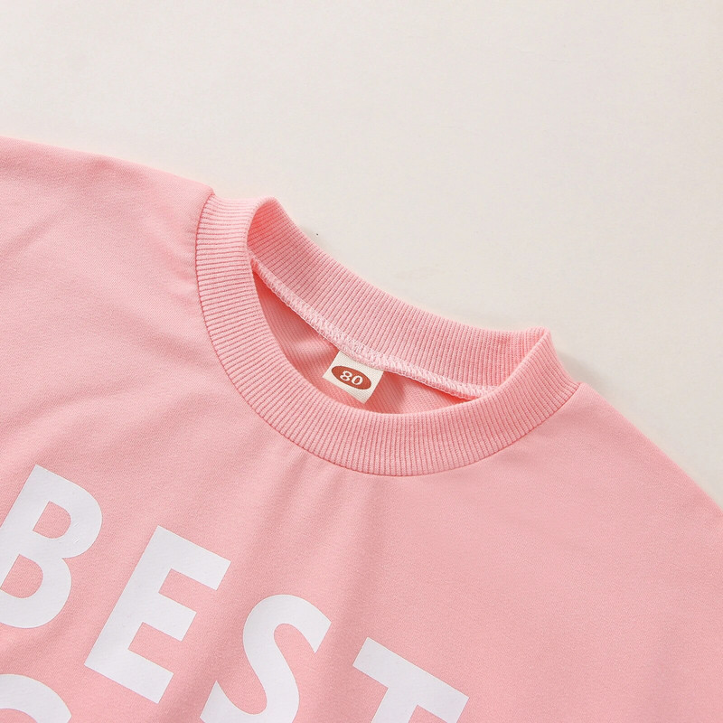 FOCUSNORM 0-5Y Valentinovo za djecu, djevojke, prekrasne majice s kratkim rukavima, Outwar majica s printom dugih rukava