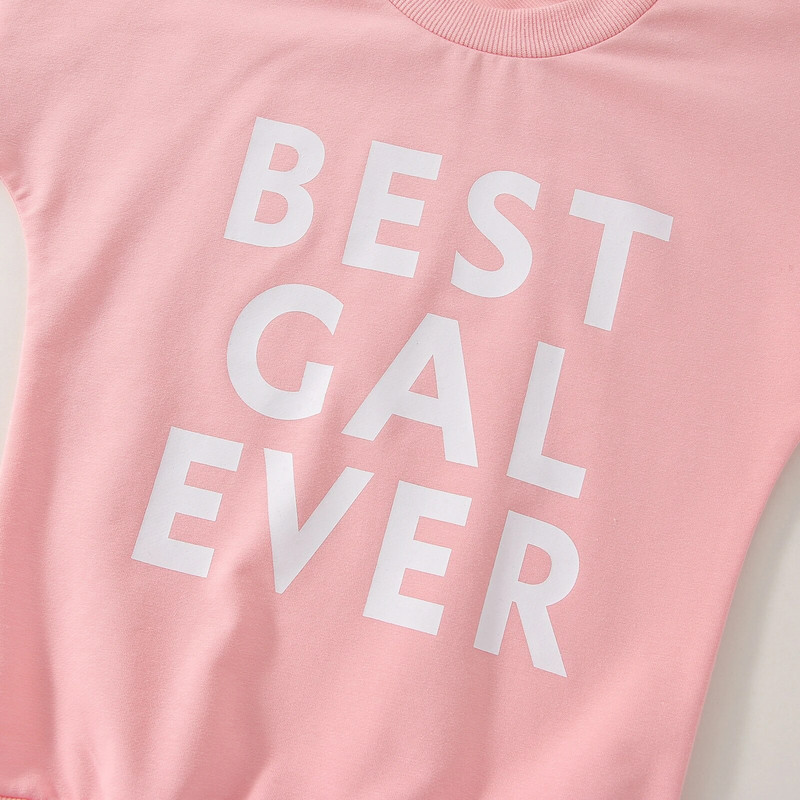 FOCUSNORM 0-5Y Valentinovo za djecu, djevojke, prekrasne majice s kratkim rukavima, Outwar majica s printom dugih rukava