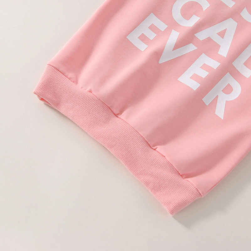 FOCUSNORM 0-5Y Valentinovo za djecu, djevojke, prekrasne majice s kratkim rukavima, Outwar majica s printom dugih rukava