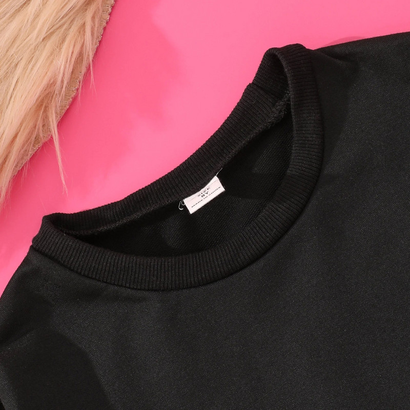 2023 m. rudens didelės mergaitės marškinėliai, vaikiški, mergaičių drabužiai ilgomis rankovėmis animaciniai filmukai laisvalaikio medvilniniai vaikų vasaros marškinėliai 8 9 10 11 12 metų