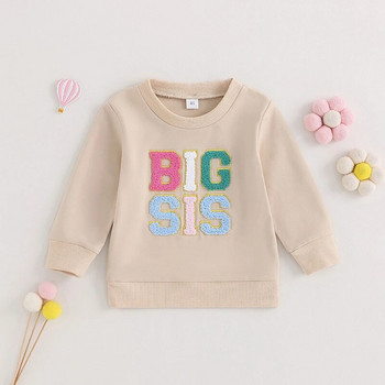 FOCUSNORM 0-7 г. Прохождащи деца, момичета, есенни суичъри, тениски, цветни пуловери с дълъг ръкав с щампа на букви