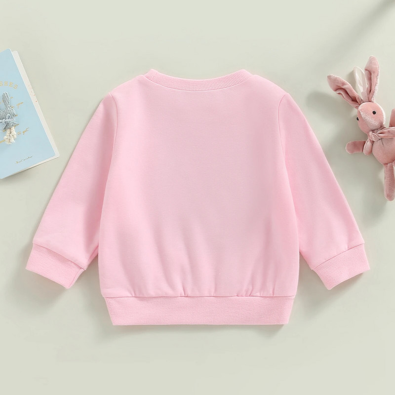 FOCUSNORM Lieldienu bērni, meitenes, zēni, sporta krekli T krekli 1-6 g. trusis ar burtu apdruku, džemperi ar garām piedurknēm