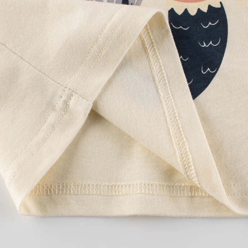 2-8T Majica kratkih rukava za malu djecu i djevojčice Proljetna odjeća za dojenčad s dugim rukavima Široki gornji dio Dječja majica s printom sirena Slatke slatke majice