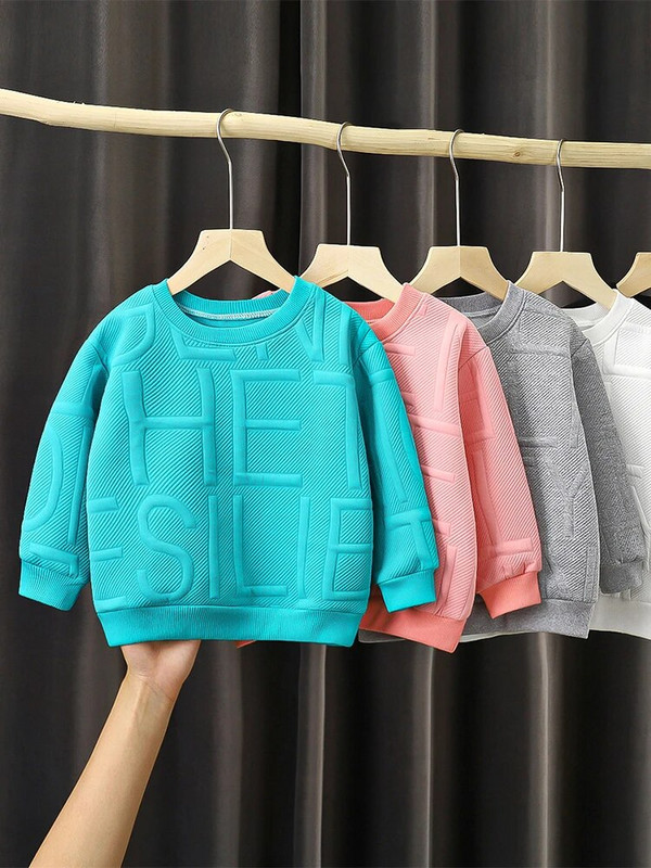 LJMOFA Proljeće Jesen Dječje Dukserice za dječake Kreativni dizajn Pulover dugih rukava za djevojčice Pulover za malu djecu Odjeća s kapuljačom za bebe D162