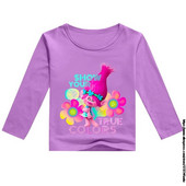 Proljetno ljeto pulover Dječja odjeća Trolls 2 Pamuk Dječaci Djevojčice Majica dugih rukava Mala djeca Dječje majice