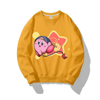 Аниме анимационна звезда Kirby Waddle Dee Printing Детски суичър с дълъг ръкав Сладък детски горен пуловер Пуловер Есенни дрехи за момичета