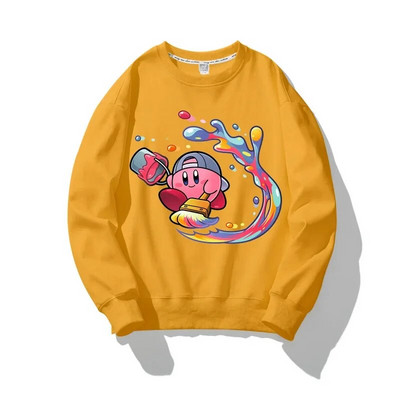 Zvijezda anime crtanih filmova Kirby Waddle Dee s printom Dječja majica dugih rukava Slatki dječji gornji pulover Džemper za djevojčice Jesenska odjeća