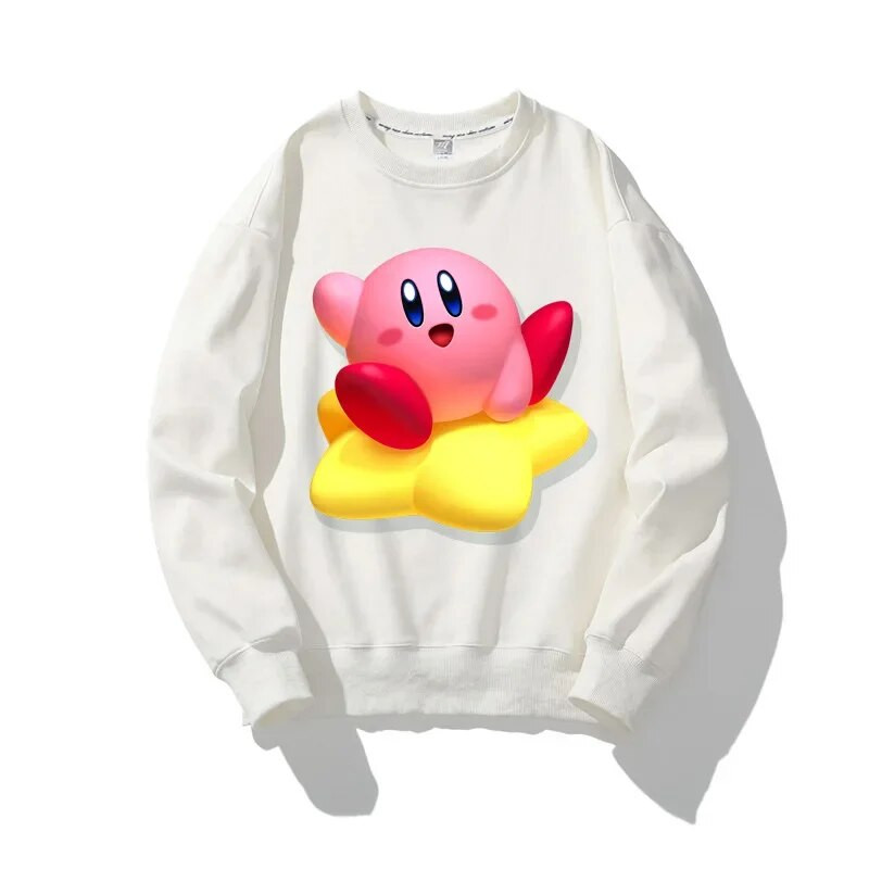 Zvijezda anime crtanih filmova Kirby Waddle Dee s printom Dječja majica dugih rukava Slatki dječji gornji pulover Džemper za djevojčice Jesenska odjeća