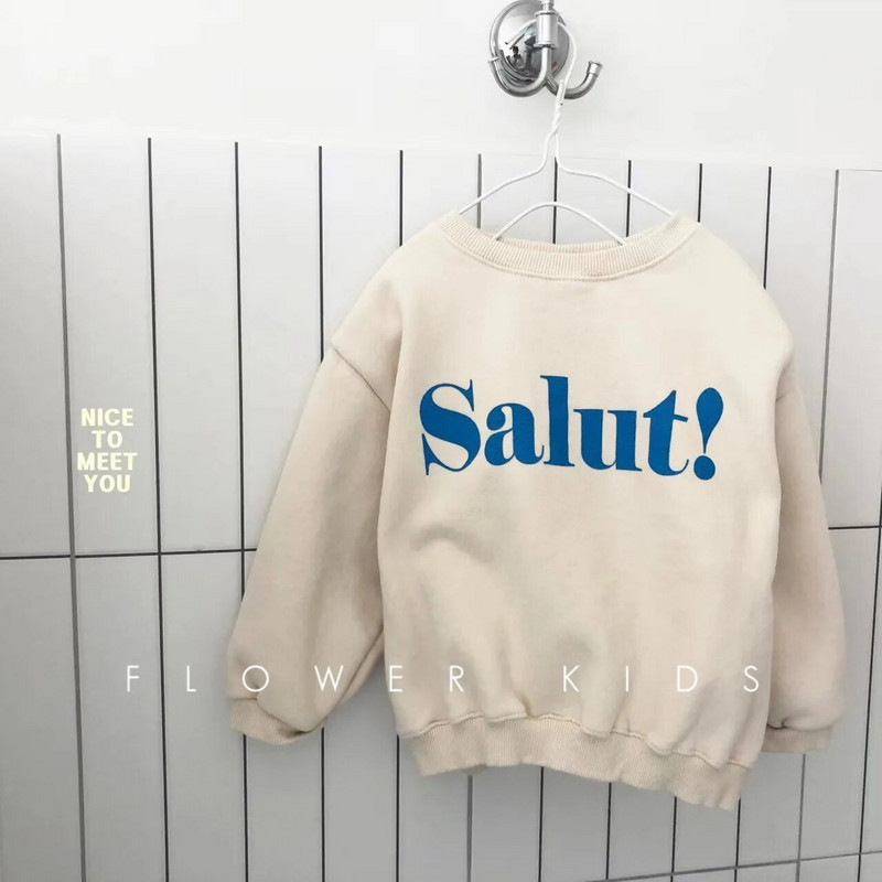 2023. aasta sügis, uued laste kampsunid Beebipoiste pikkade varrukatega topid Mood Lapsed Pulloverid Pehmed lahtised tüdrukute kapuutsid Lasteriided