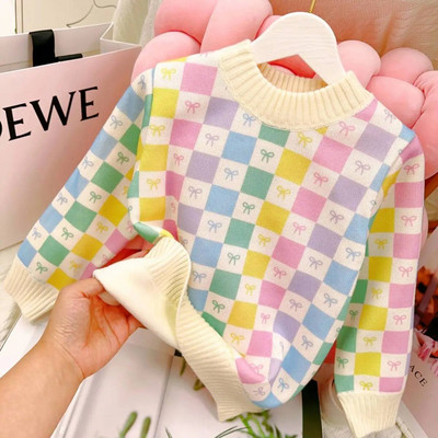 Sügistalvine väikelaste riided Tüdrukutele kampsunid Kootud kampsun Kardigan pikkade varrukatega tüdrukute mantel Laste jope Laste ülerõivad