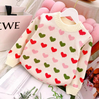 Sügistalvine väikelaste riided Tüdrukutele kampsunid Kootud kampsun Kardigan pikkade varrukatega tüdrukute mantel Laste jope Laste ülerõivad