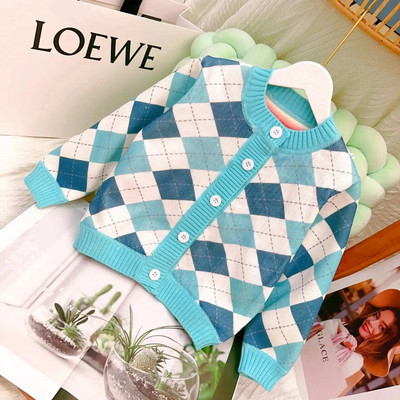 Sügistalvine väikelaste riided Tüdrukutele kampsunid Kootud kampsun Kardigan pikkade varrukatega tüdrukute mantel Laste jope Laste ülerõivad