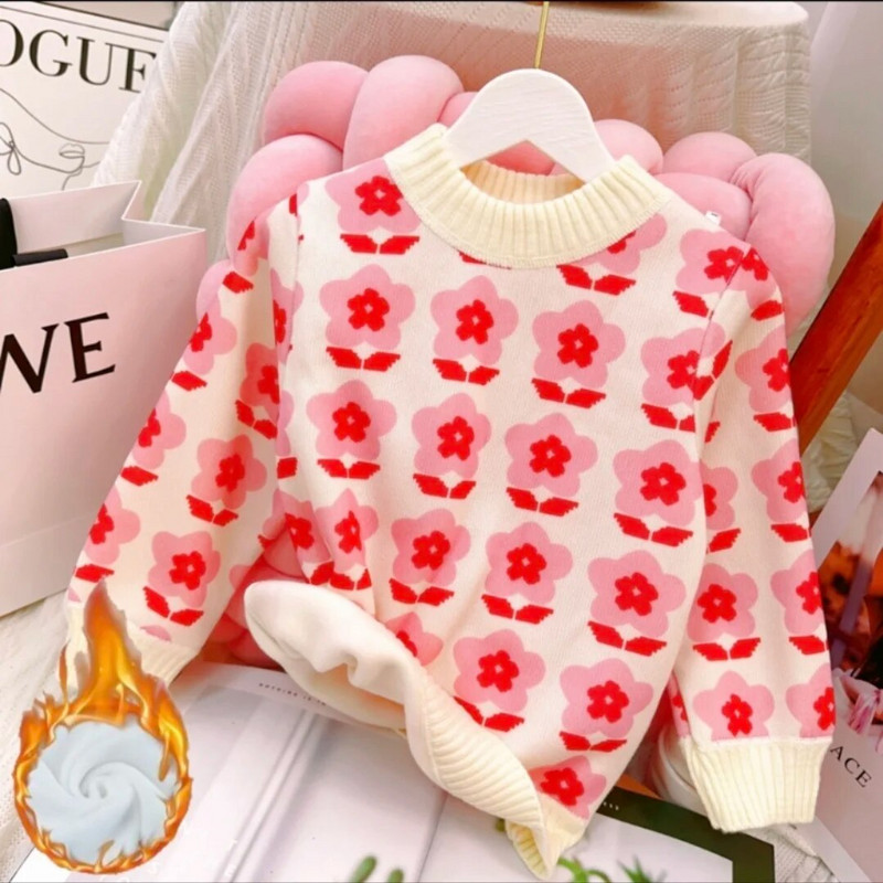 Sügistalvine väikelaste riided Tüdrukutele kampsunid Kootud kampsun Kardigan pikkade varrukatega tüdrukute mantel Laste jope Laste ülerõivad