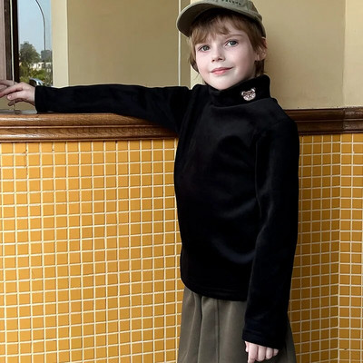 Bērniem silts T krekls Meitenes Zēniem Kokvilnas Bērnu T-krekli Zīdaiņiem Toddler Pidžamas pulovers ar garām piedurknēm Topi 4 6 8 10 12 g.