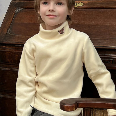 Bērniem silts T krekls Meitenes Zēniem Kokvilnas Bērnu T-krekli Zīdaiņiem Toddler Pidžamas pulovers ar garām piedurknēm Topi 4 6 8 10 12 g.