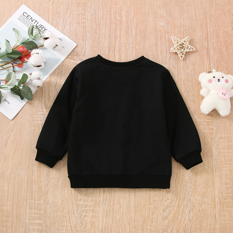 FOCUSNORM Valentinovo 0-5Y Djevojčice Dječaci Majice kratkih rukava 2 boje Pulover Dug rukav Dukserica s printom slova