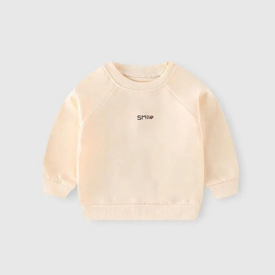 Laste kampsunid Beebipoistele Pusad Väikelapsele Tüdrukutele Kevad sügis Pikkade varrukatega Ümarkaelusega T-särk Laste Riided Alumine särk