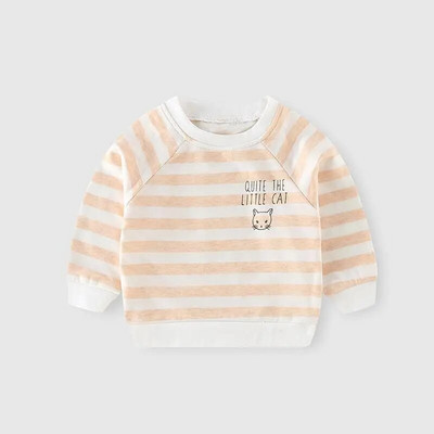 Laste kampsunid Beebipoistele Pusad Väikelapsele Tüdrukutele Kevad sügis Pikkade varrukatega Ümarkaelusega T-särk Laste Riided Alumine särk