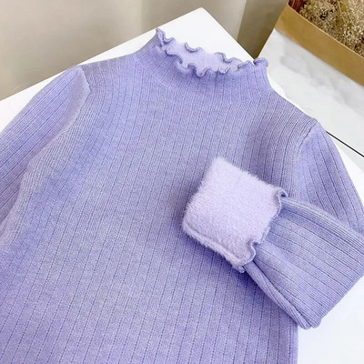 2024. Debela topla zimska odjeća Košulje za djevojčice Pamučne dječje majice dugih rukava Dječje bebe za malu djecu Djevojčice Puloveri s dolčevitom