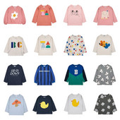 2023 Sügis Bobo Laste riided Beebi Tüdruku Poisi T-särk Laste Puuvillased Topid Tüdrukud Multifilmid Armsad T-särgid Laste pikkade varrukatega särk