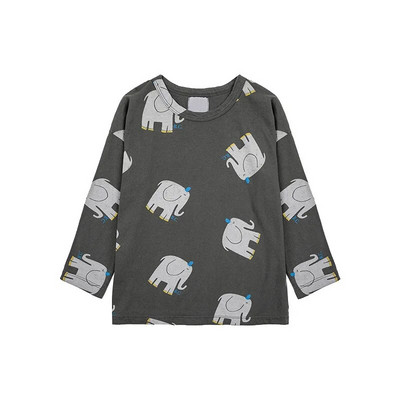 2023 Sügis Bobo Laste riided Beebi Tüdruku Poisi T-särk Laste Puuvillased Topid Tüdrukud Multifilmid Armsad T-särgid Laste pikkade varrukatega särk