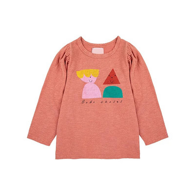 2023 Sügis Bobo Laste riided Beebi Tüdruku Poisi T-särk Laste Puuvillased Topid Tüdrukud Multifilmid Armsad T-särgid Laste pikkade varrukatega särk